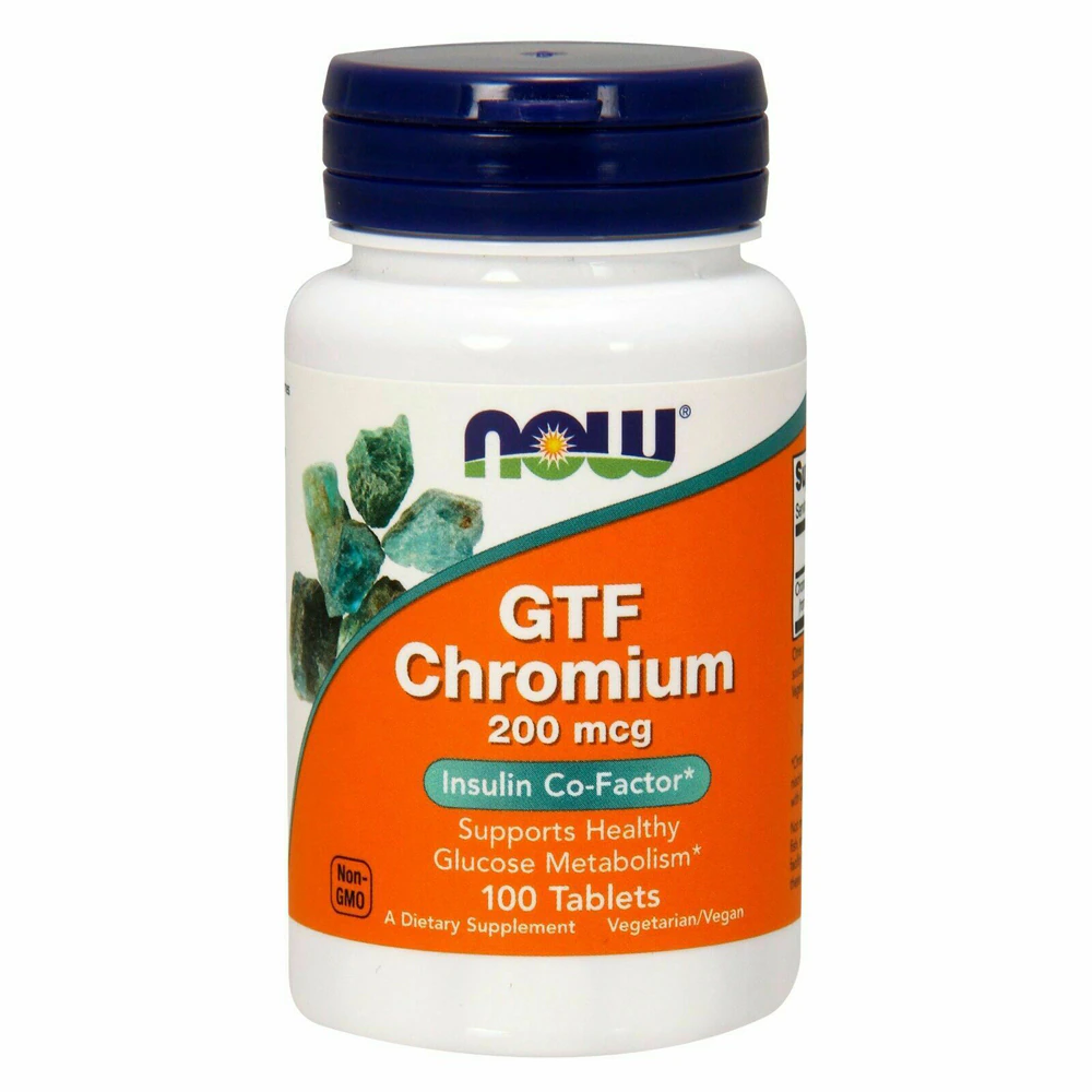 NOW GTF Chromium -- 200 mcg - 100 Tablets