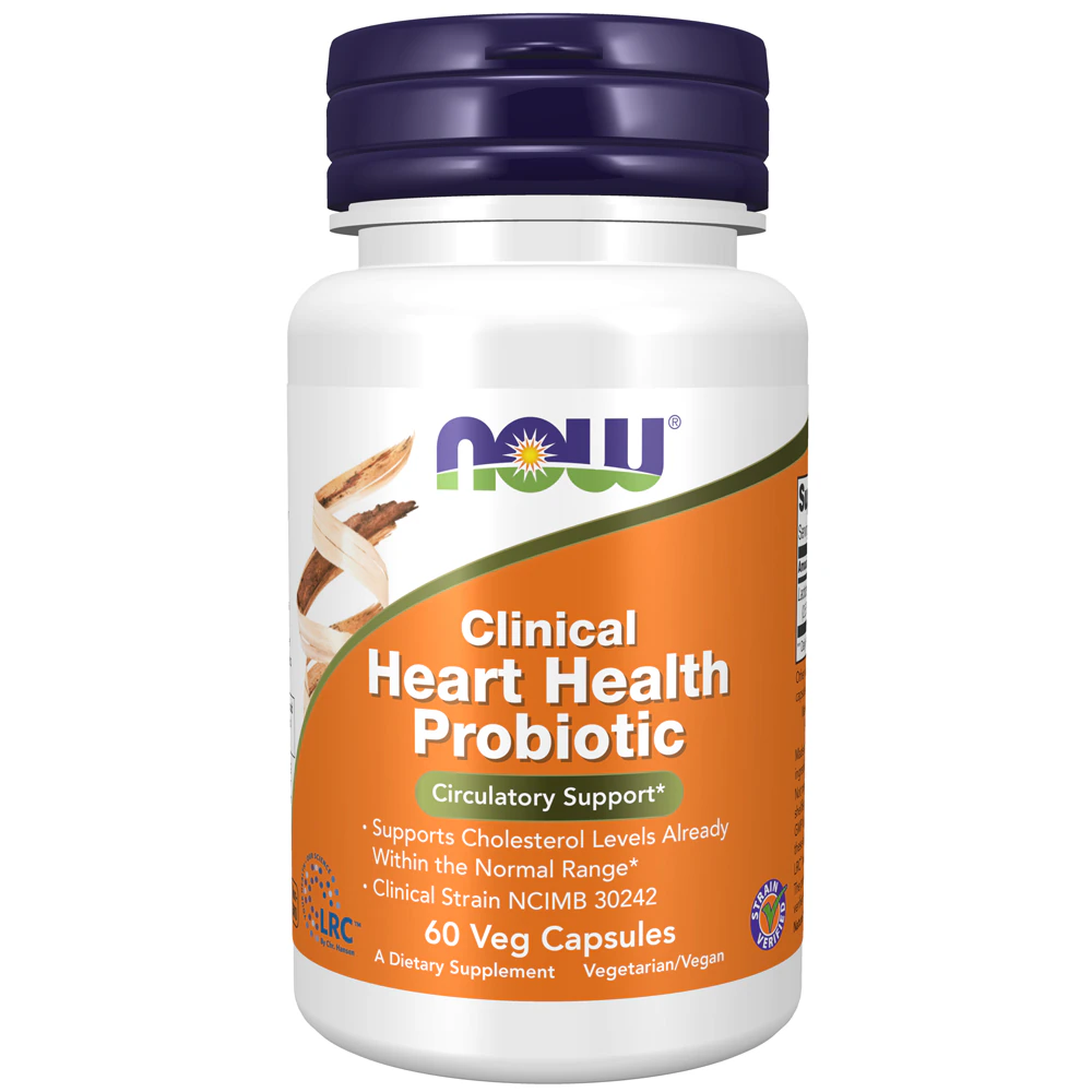 NOW Heart Health Probiotic -- 60 Veg Capsules