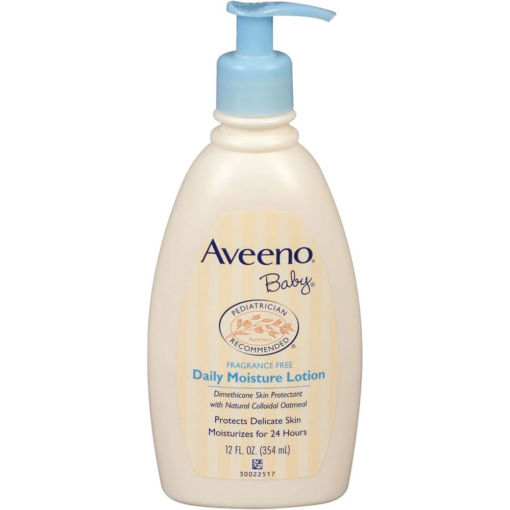 Aveeno Baby Daily Moisture Lotion Fragrance Free -- 12 fl oz
