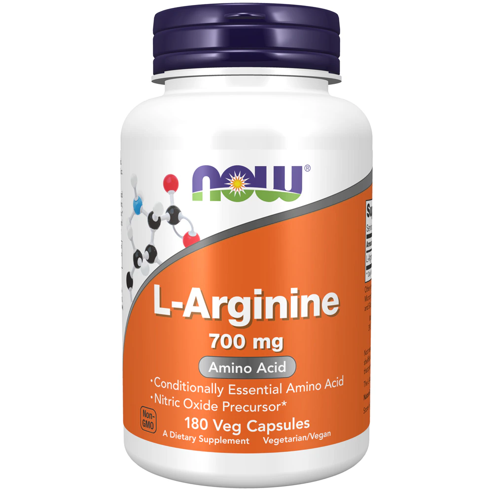 NOW L-Arginine -- 700 mg - 180 Veg Capsules