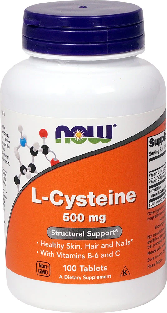 NOW L-Cysteine -- 500 mg - 100 Tablets