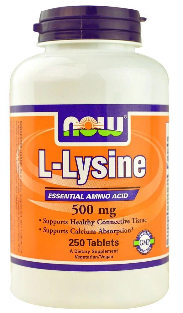 NOW L-Lysine -- 500 mg - 250 Tablets