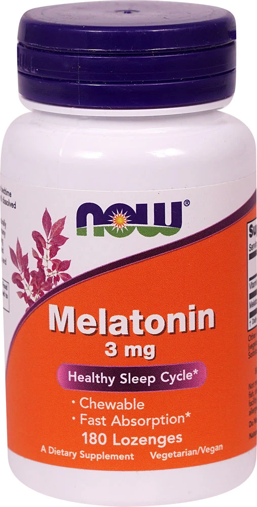 NOW Melatonin -- 3 mg - 180 Lozenges