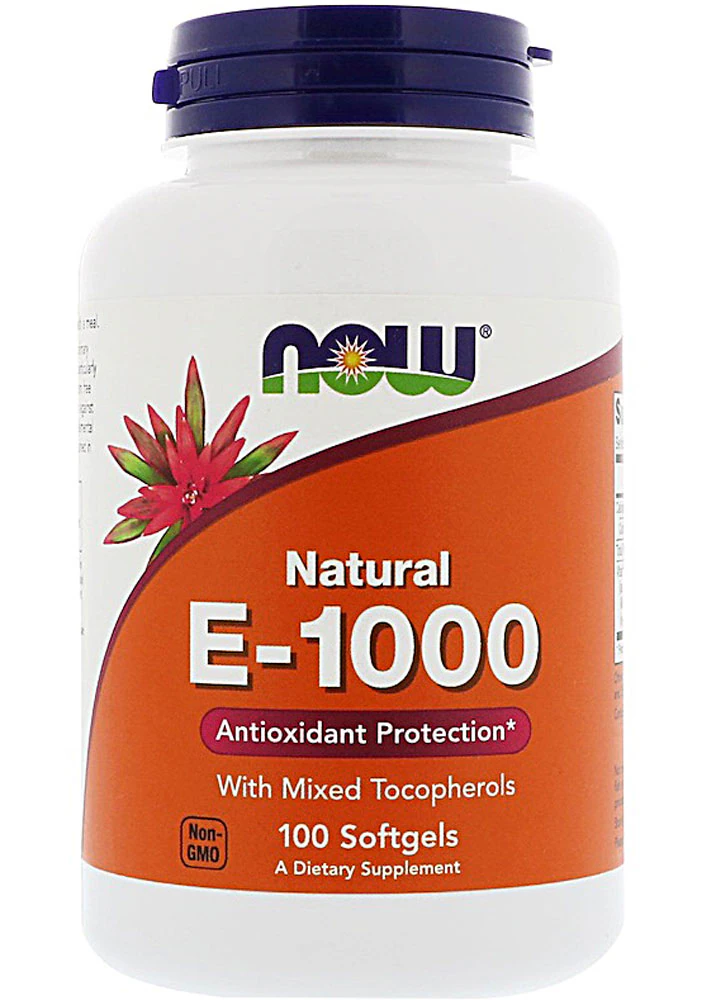 NOW Natural E-1000 -- 100 Softgels