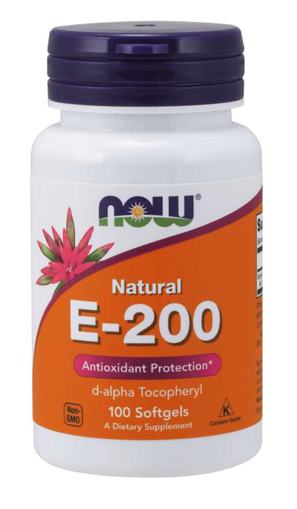 NOW Natural E-200 -- 100 Softgels