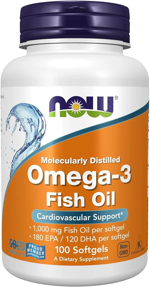 NOW Omega-3 -- 100 Softgels