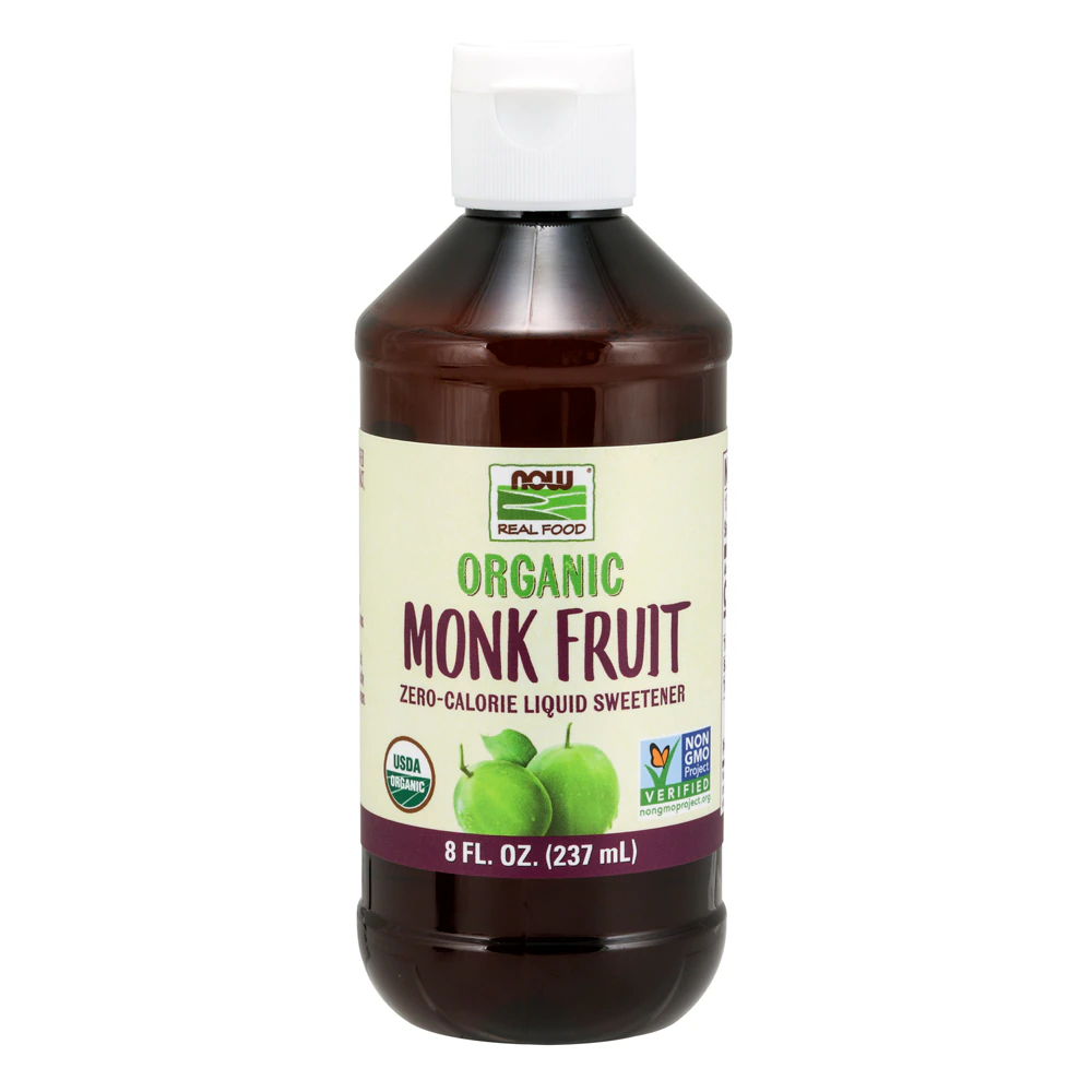 NOW Organic Liquid Monk Fruit -- 8 fl oz