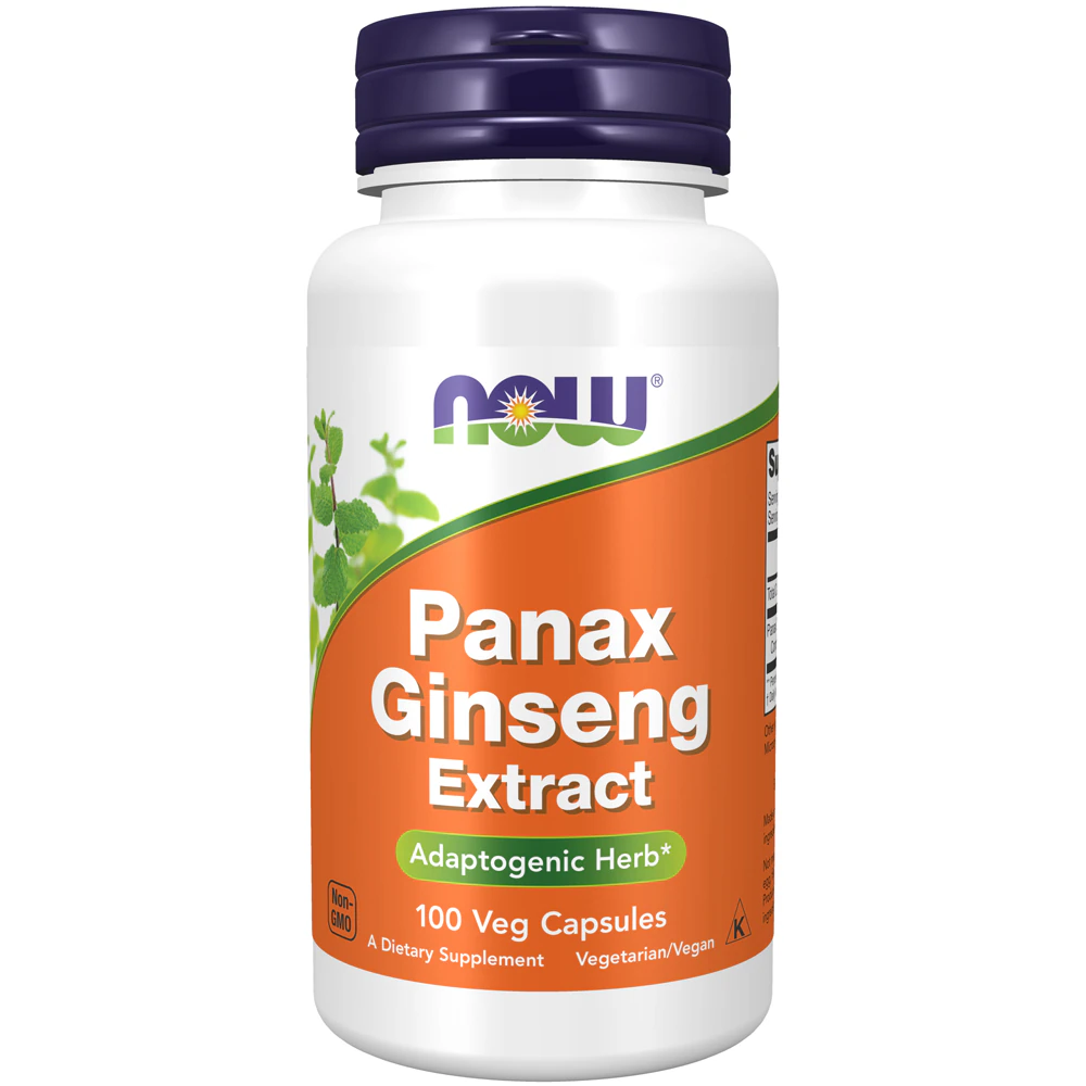 NOW Panax Ginseng -- 500 mg - 100 Vegetable Capsule