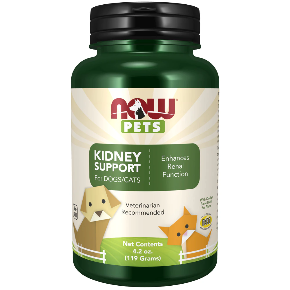 NOW Pets Kidney Support Powder for Dogs & Cats -- 4.2 oz