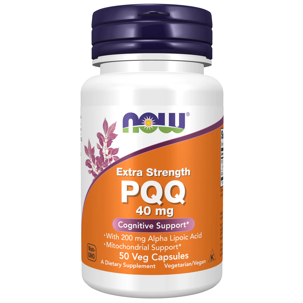 NOW PQQ Extra Strength -- 40 mg - 50 Vegetarian Capsules