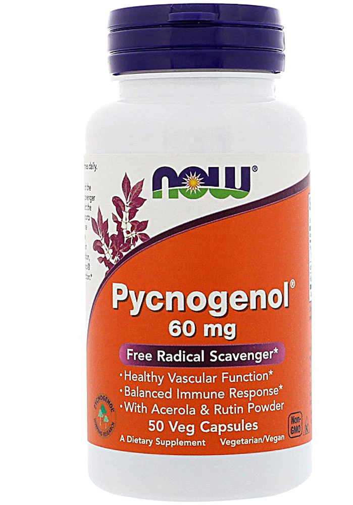 NOW Pycnogenol -- 60 mg - 50 Vegetarian Capsules