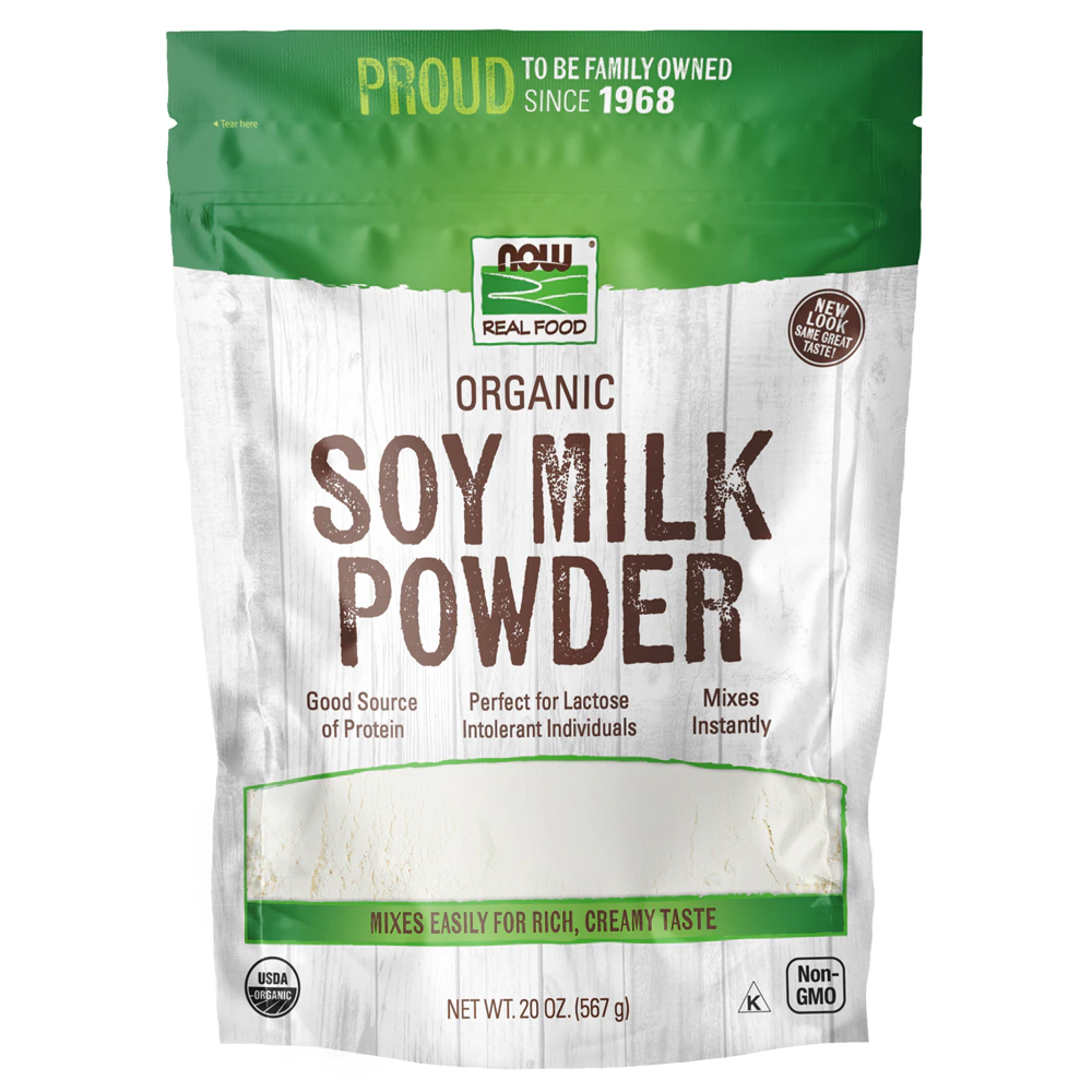 NOW Real Food Organic Soy Milk Powder -- 20 oz