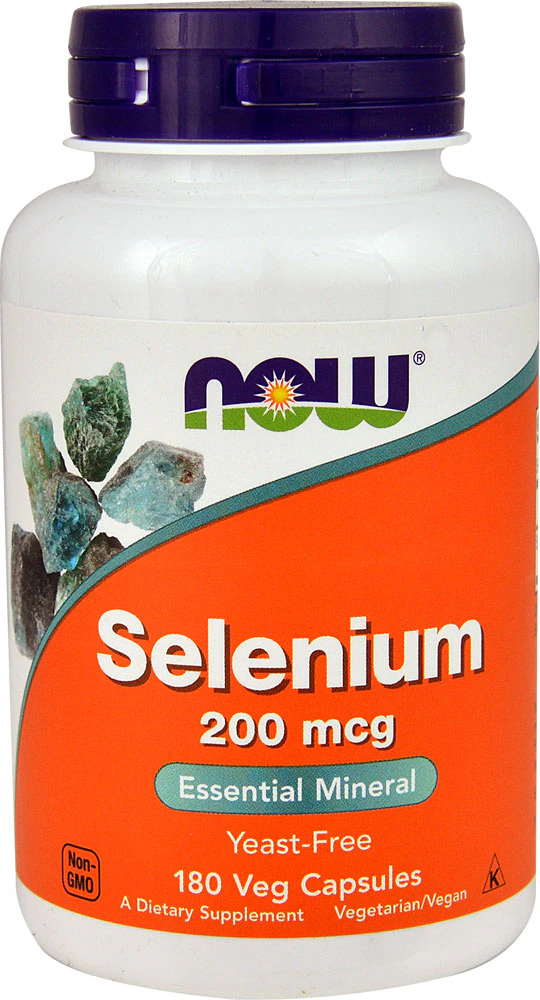 NOW Selenium -- 200 mcg - 180 Veg Capsules