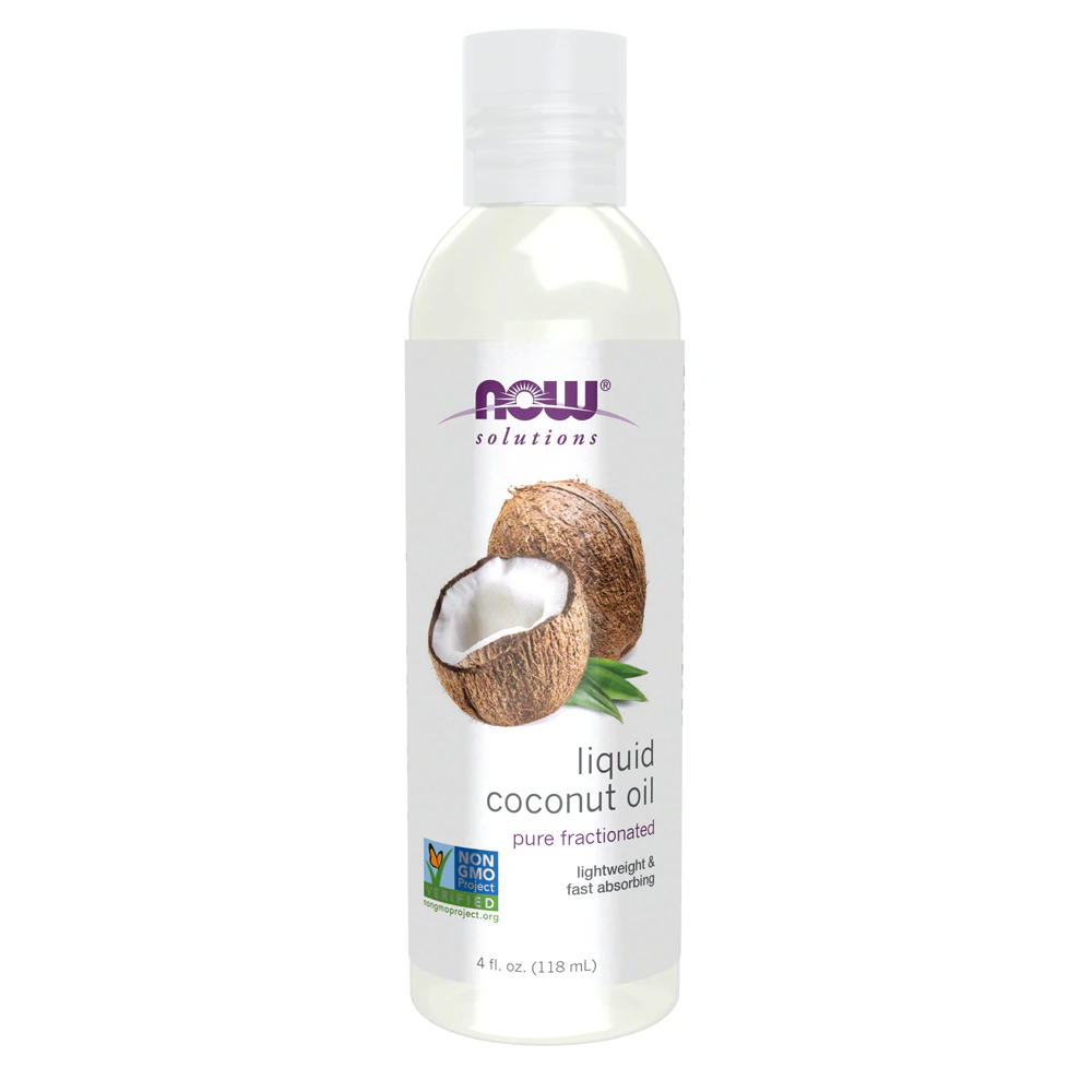 NOW Solutions Liquid Coconut Oil -- 4 fl oz