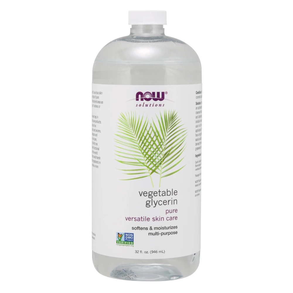 NOW Solutions Pure Vegetable Glycerin for Skin -- 32 oz