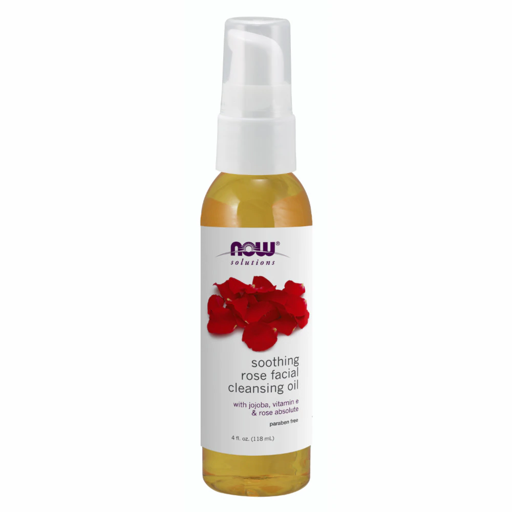 NOW Solutions Soothing Rose Facial Cleansing Oil -- 4 fl oz