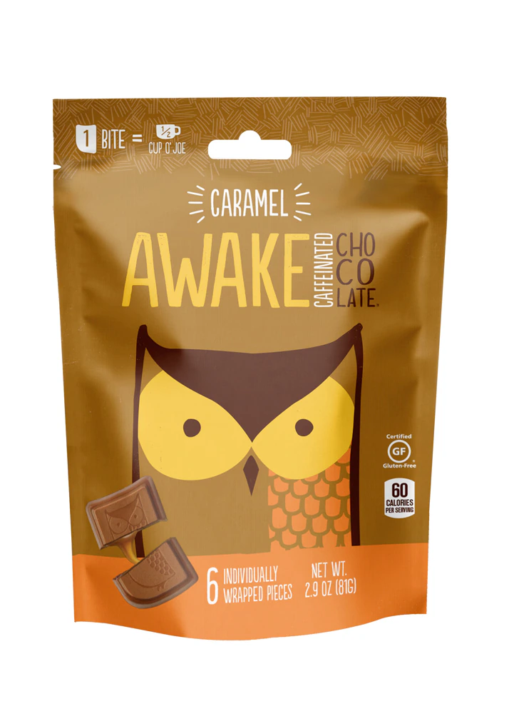Awake Gluten Free Milk Chocolate Carmel -- 2.9 oz