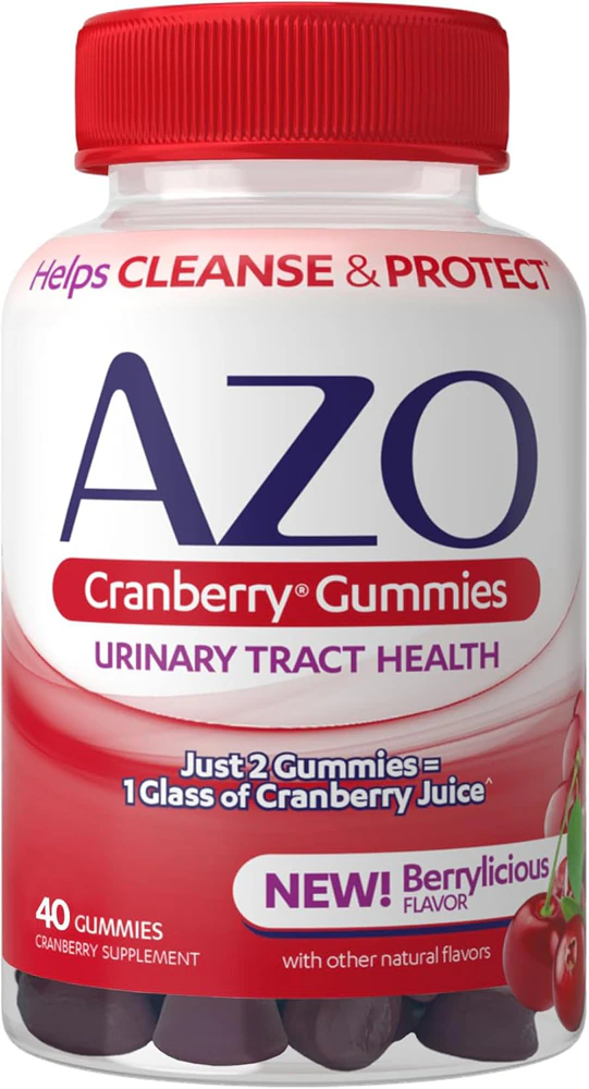 AZO Cranberry Gummies Berrylicious -- 40 Gummies