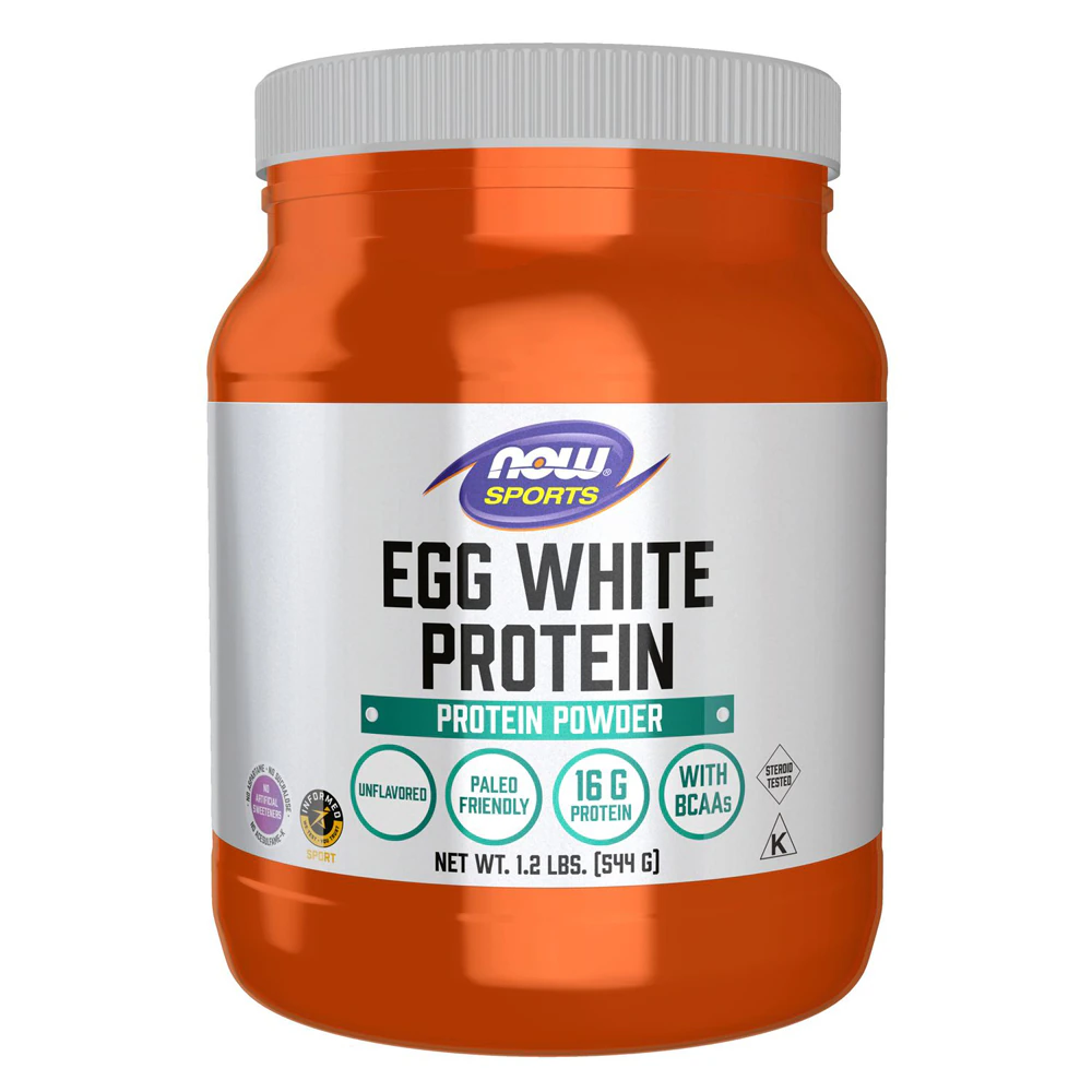 NOW Sports Egg White Protein - Informed Sport Certified Unflavored -- 1.2 lbs