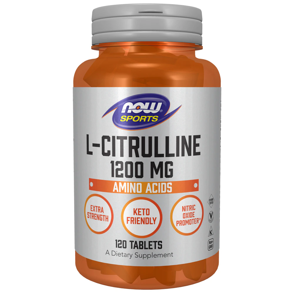 NOW Sports L-Citrulline Extra Strength -- 1200 mg - 120 Tablets