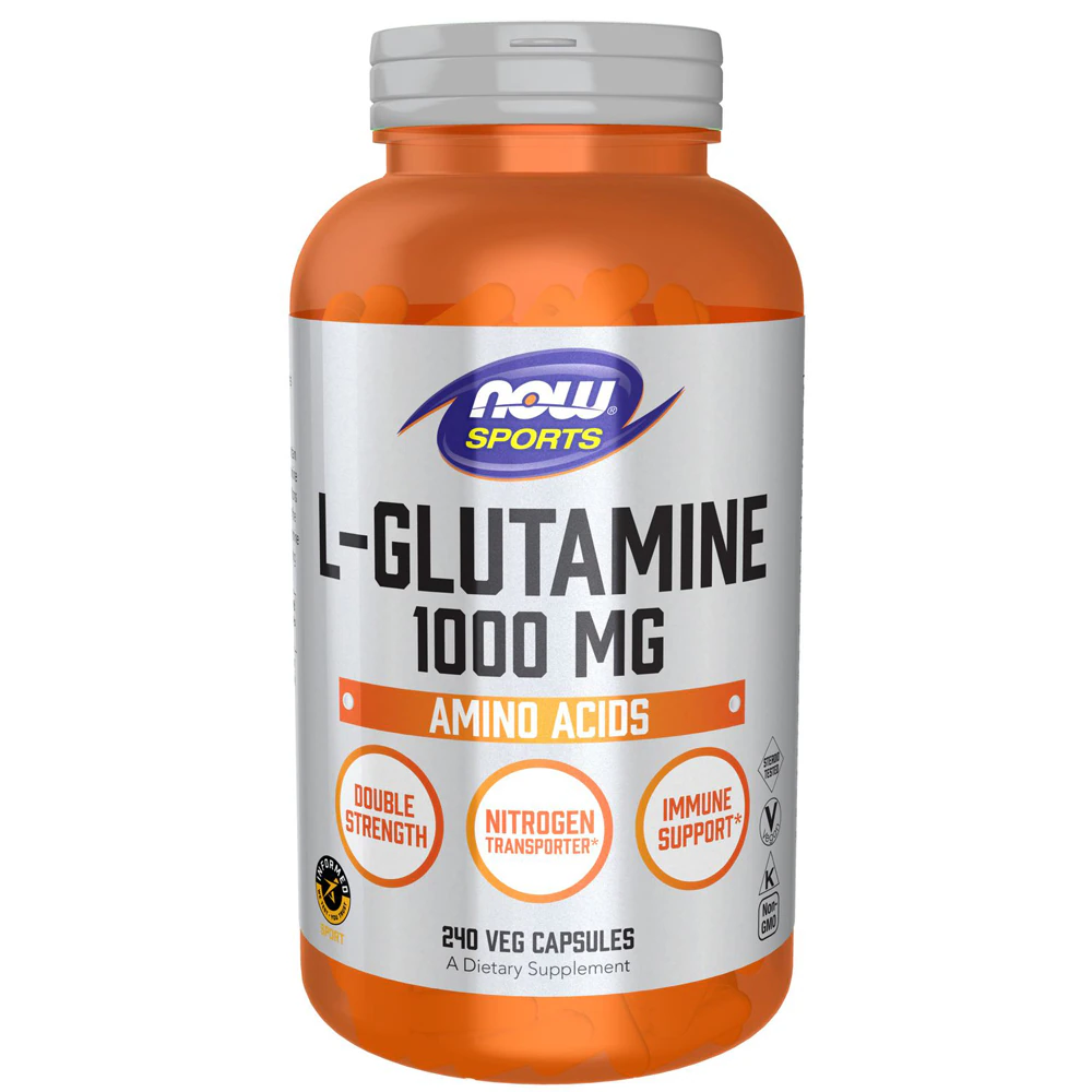 NOW Sports L-Glutamine - Informed Sport Certified -- 1000 mg - 240 Capsules