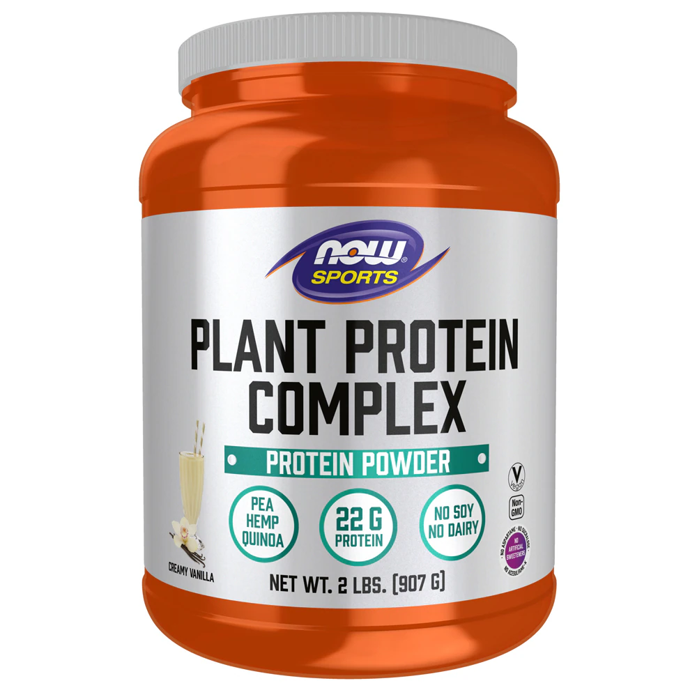 NOW Sports Plant Protein Complex Creamy Vanilla -- 2 lbs