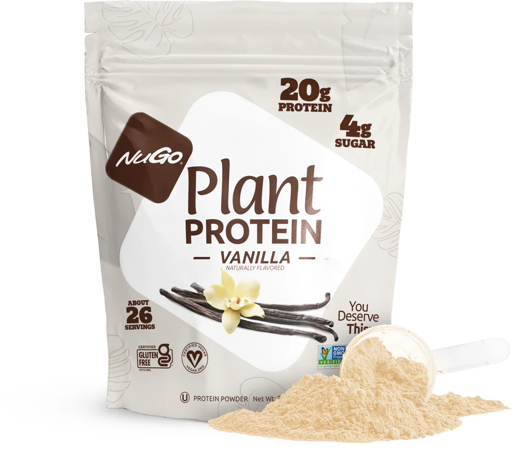 NuGo Nutrition Plant Protein Powder 26 Servings Vanilla -- 2 lbs