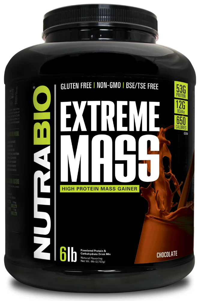 NutraBio Extreme Mass Chocolate -- 15.6 Servings