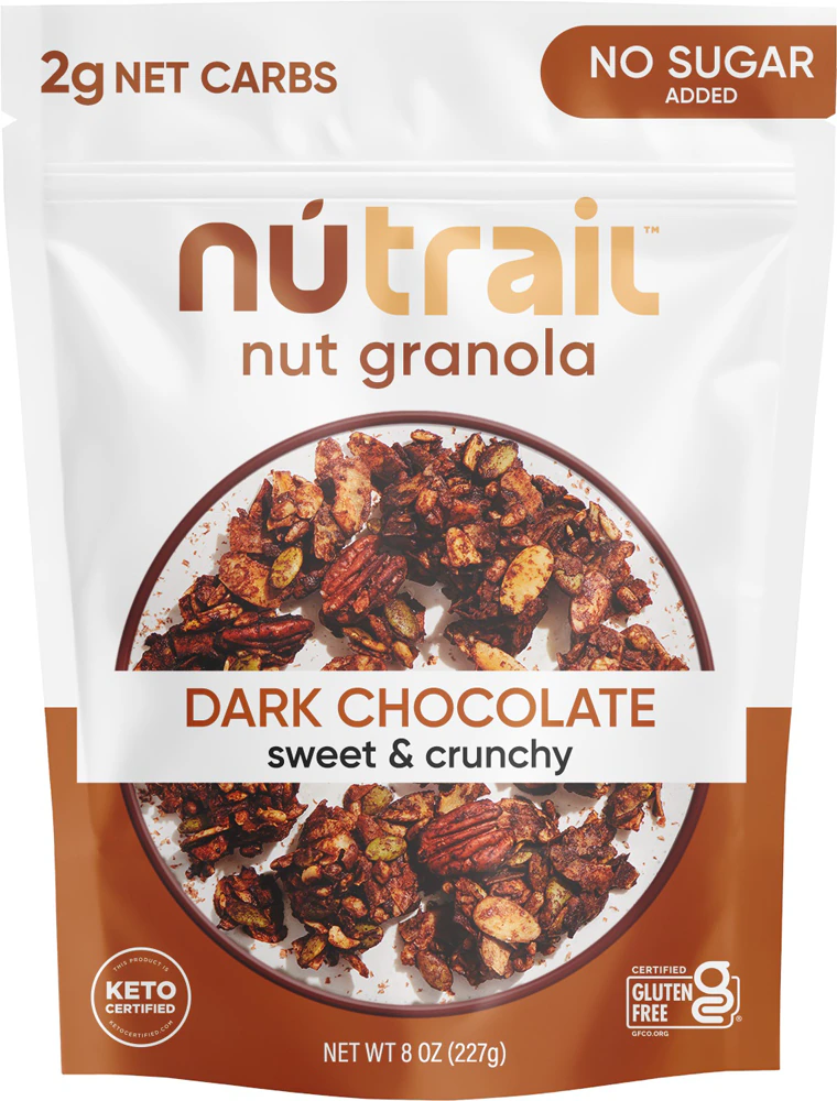 Nutrail Keto Granola Dark Chocolate -- 8 oz