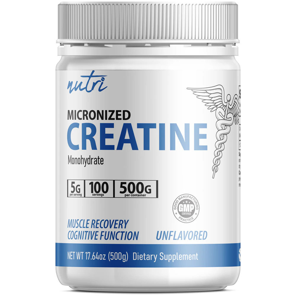 Nutri Creatine Monohydrate Powder Unflavored -- 500 g per container - 32 oz