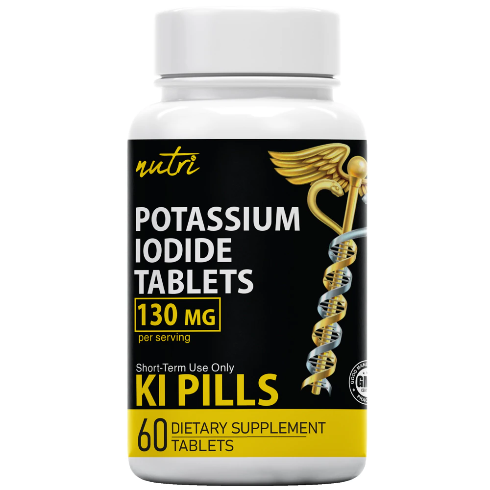 Nutri Potassium Iodide Tablets -- 130 mg - 60 Tablets
