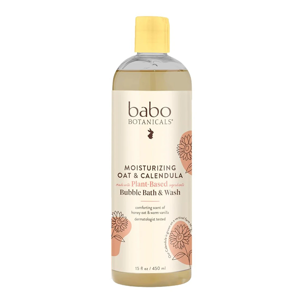 Babo Botanicals Moisturizing Bubble Bath & Wash Oat & Calendula -- 15 fl oz