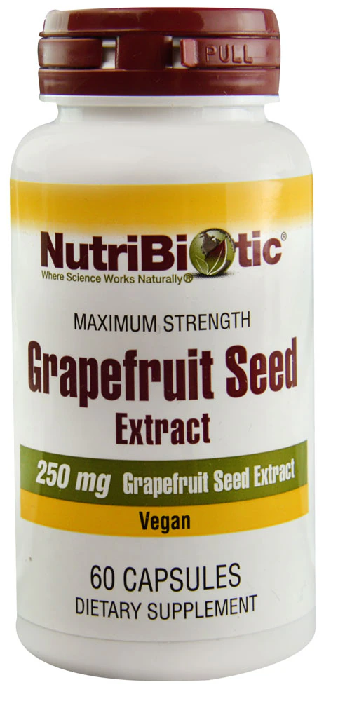 NutriBiotic Grapefruit Seed Extract -- 250 mg - 60 Capsules
