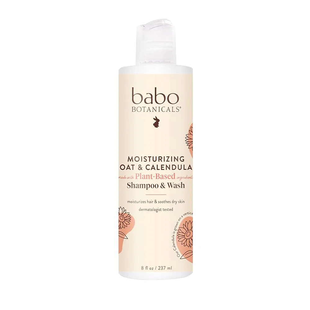 Babo Botanicals Moisturizing Shampoo & Wash Oat & Calendula -- 8 fl oz
