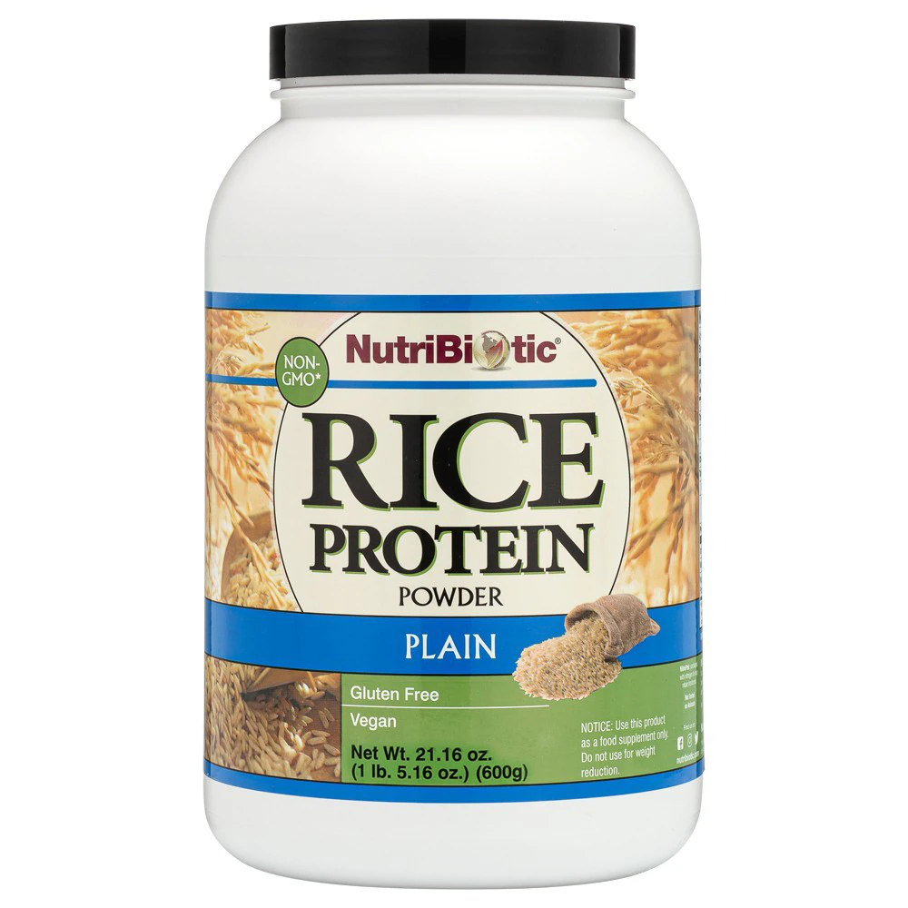 NutriBiotic Rice Protein Powder Raw Plain -- 1.5 lbs