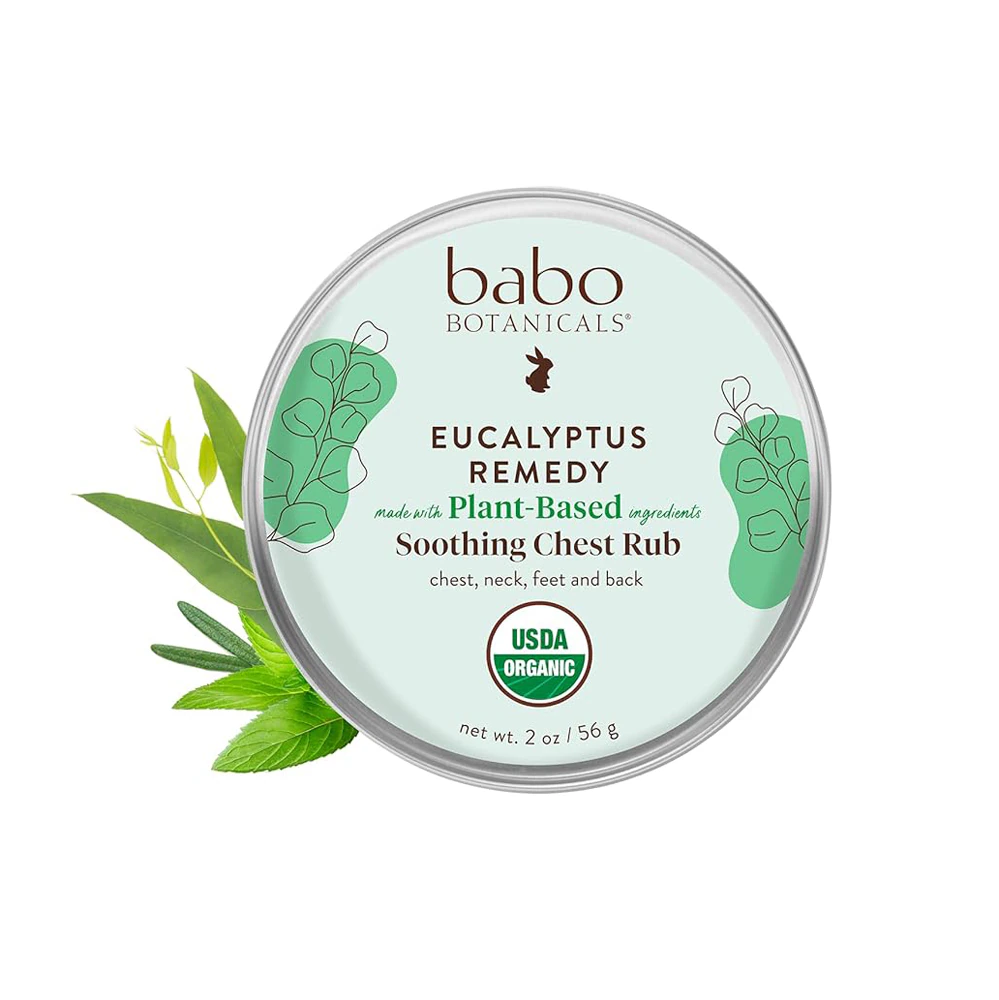 Babo Botanicals Organic Eucalyptus Remedy Soothing Chest Rub -- 2 oz