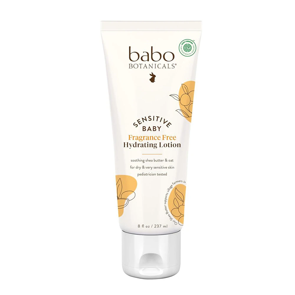 Babo Botanicals Sensitive Baby Daily Hydrating Lotion Fragrance Free -- 8 fl oz