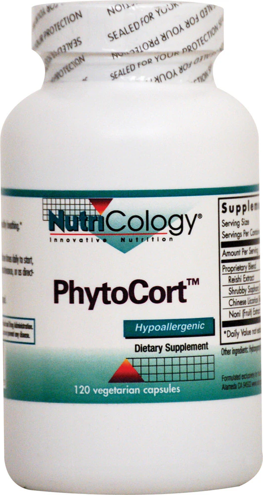 NutriCology PhytoCort -- 120 Vegetarian Capsules