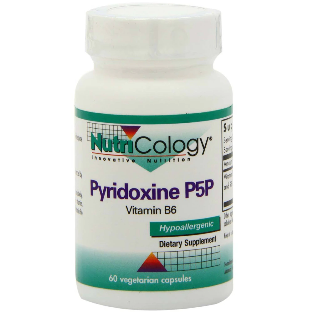 NutriCology Pyridoxine P5P Vitamin B6 -- 60 Vegetarian Capsules
