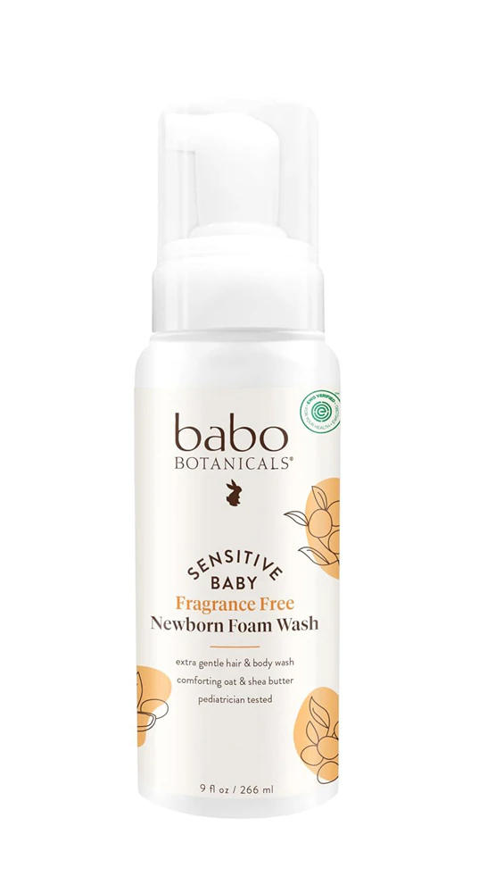 Babo Botanicals Sensitive Baby Newborn Foam Wash Fragrance Free -- 9 fl oz