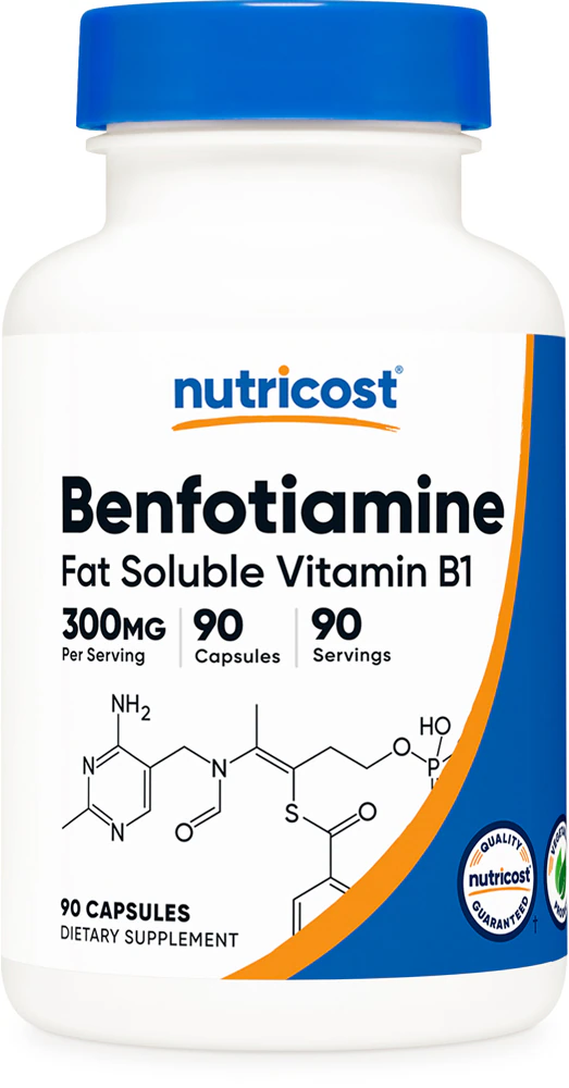 Nutricost Benfotiamine -- 300 mg - 90 Capsules