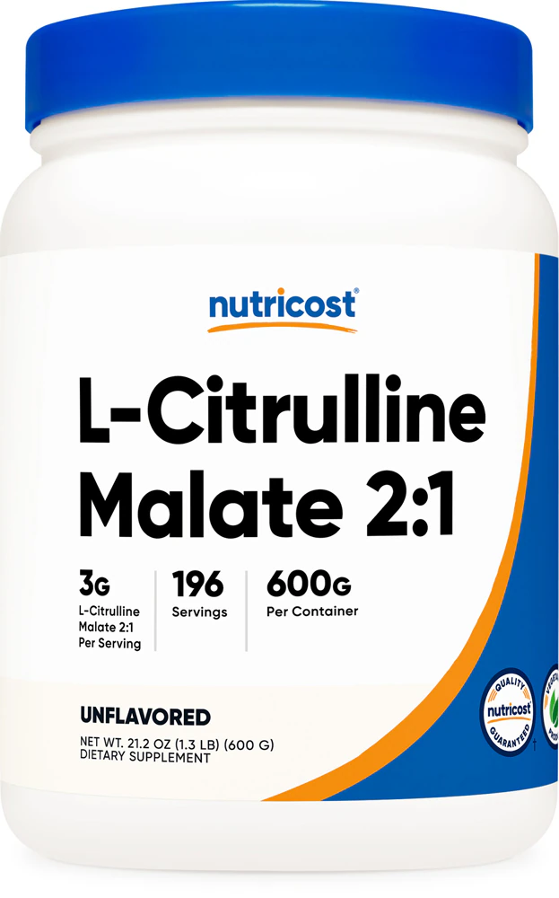 Nutricost Citrulline Malate 2:1 Powder Unflavored -- 3 g - 200 Servings