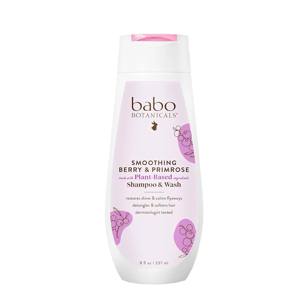 Babo Botanicals Smoothing Shampoo & Wash Berry & Primrose -- 8 fl oz