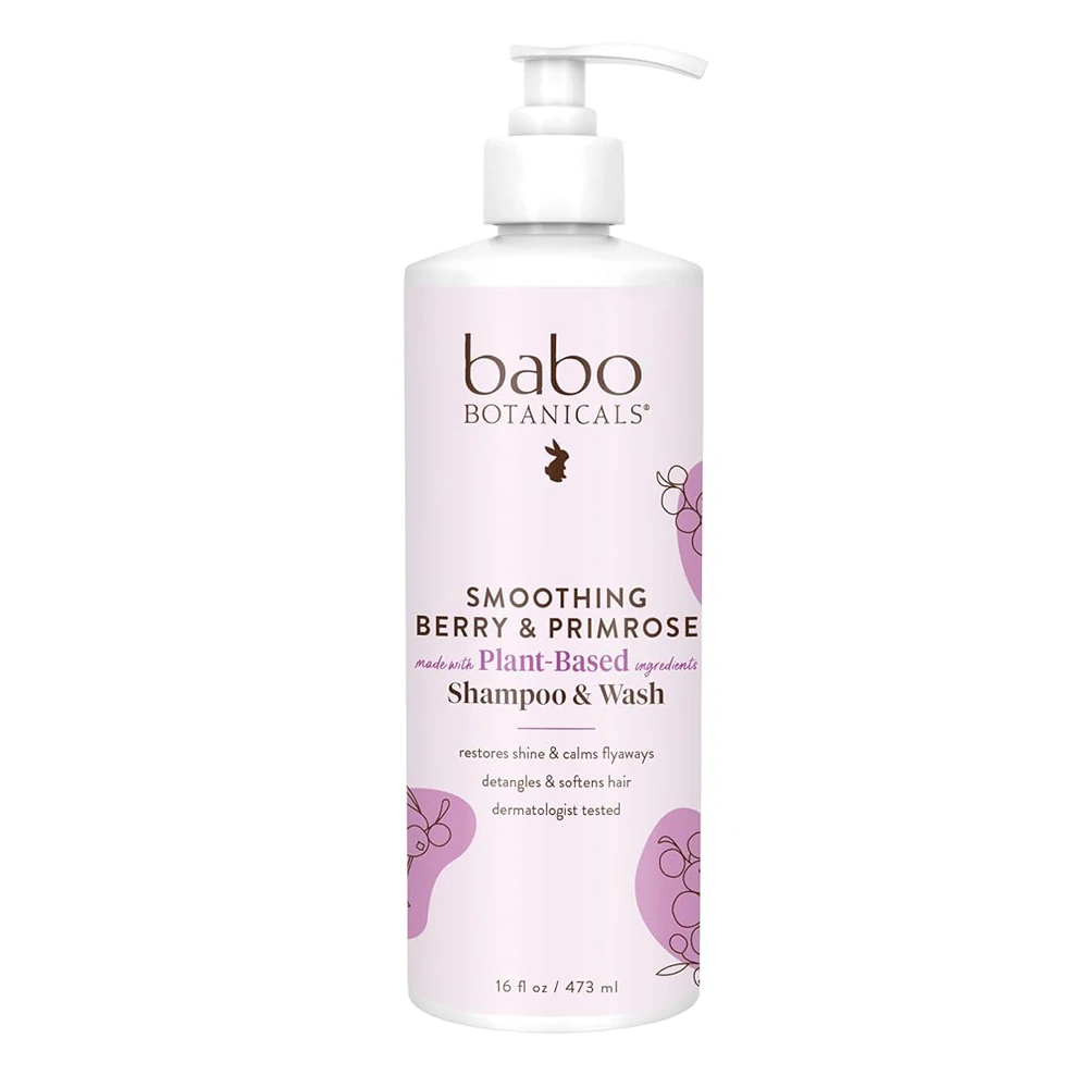 Babo Botanicals Smoothing Shampoo & Wash Berry & Primrose -- 16 fl oz