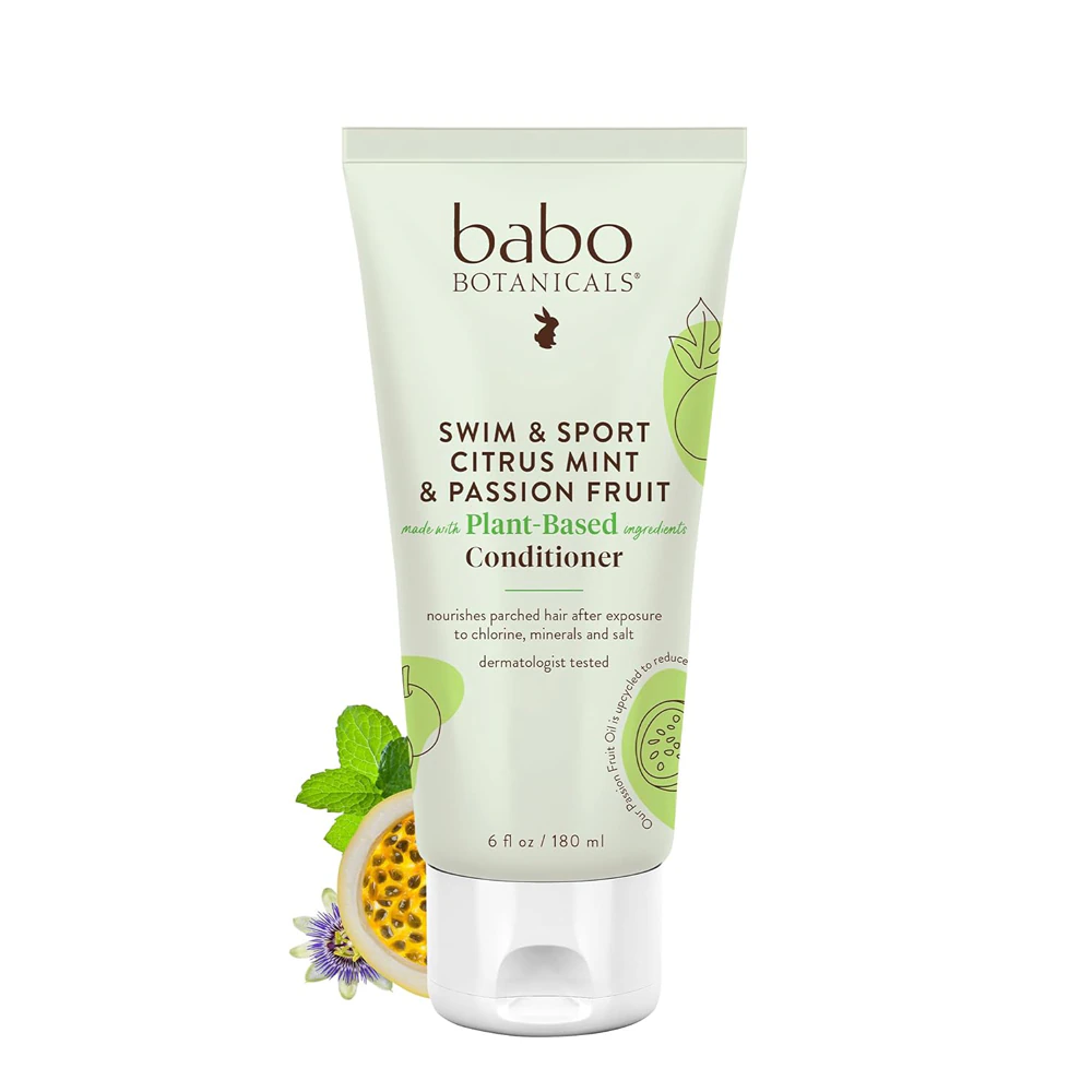 Babo Botanicals Swim & Sport Conditioner Citrus Mint & Passion Fruit -- 6 fl oz