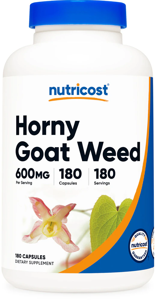 Nutricost Horny Goat Weed -- 600 mg - 180 Capsules