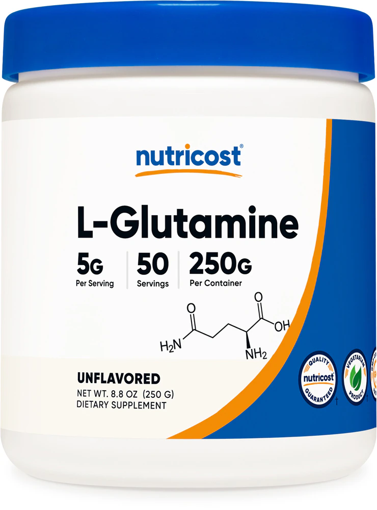 Nutricost L-Glutamine Powder Unflavored -- 250 g - 50 Servings