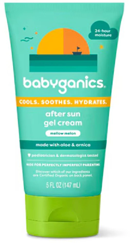 Babyganics After Sun Gel Cream Mellow Melon -- 5 fl oz