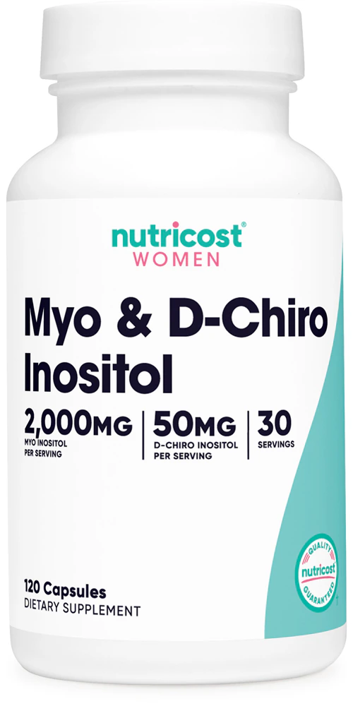 Nutricost W Myo & D-Chiro Inositol for Women - 2000 MG + 50MG -- 120 Capsules