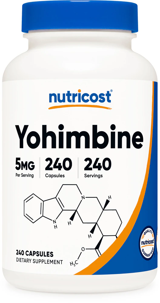Nutricost Yohimbine HCL -- 5 mg - 240 Capsules